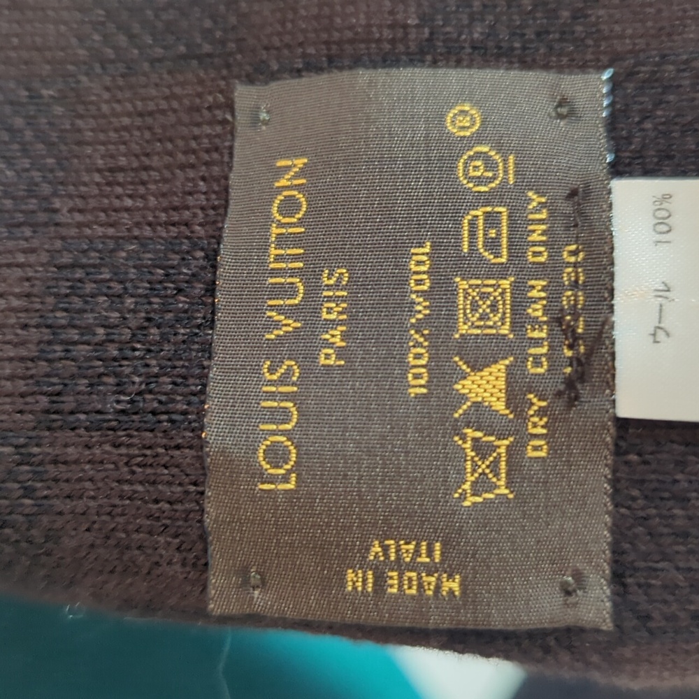 Louis Vuitton Scarf Damier Ebene Wool - Picture 4 of 11